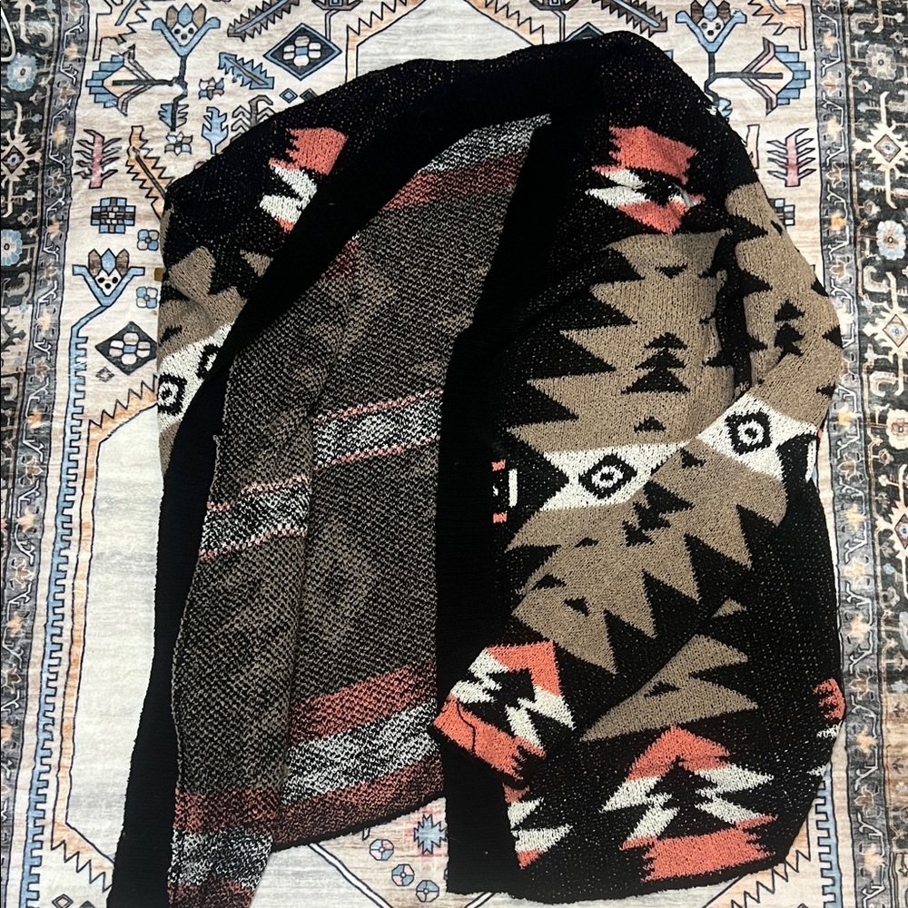 Geometric Patterned Cardigan - Picture 5 of 6